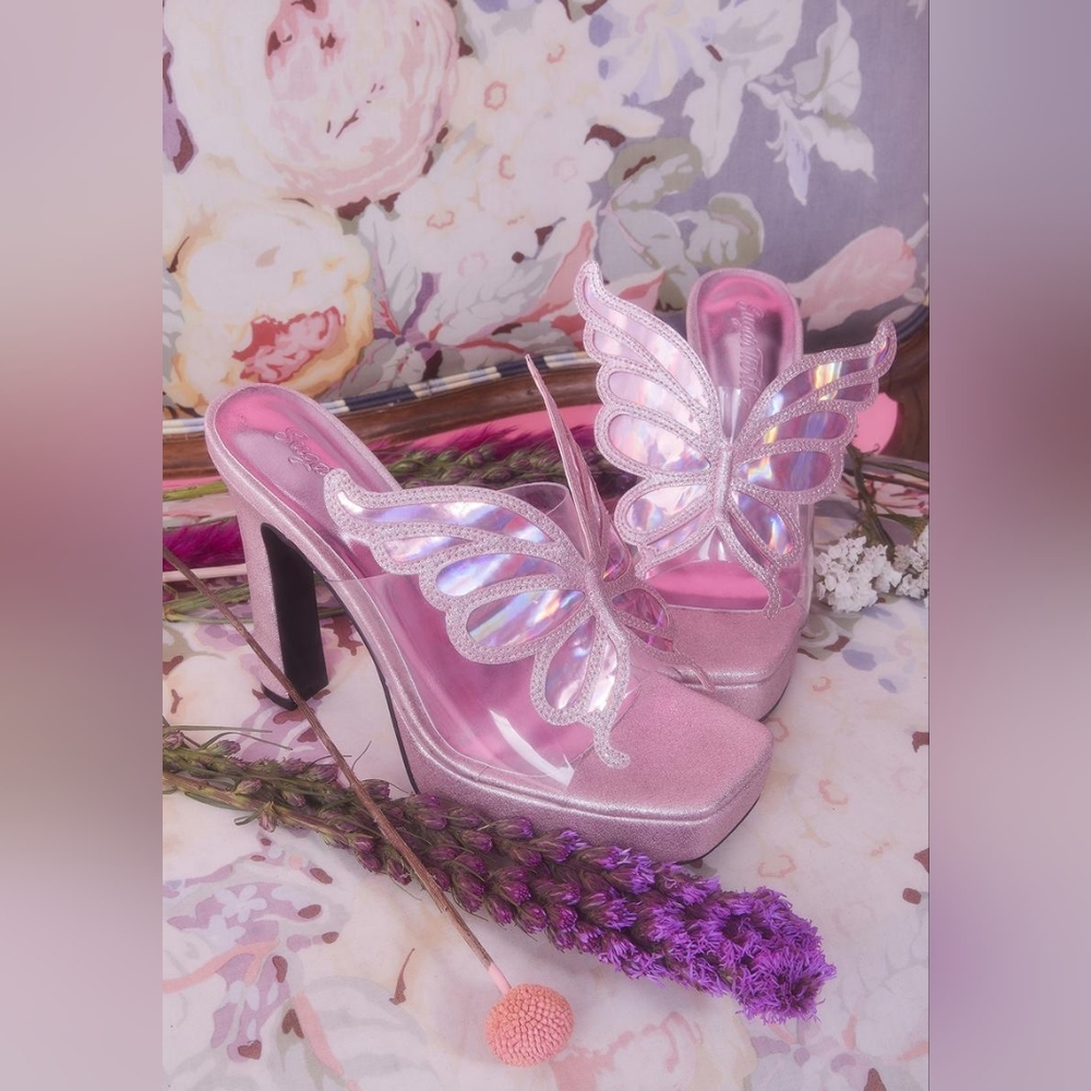 Majestic Pixie Glitter Heels
